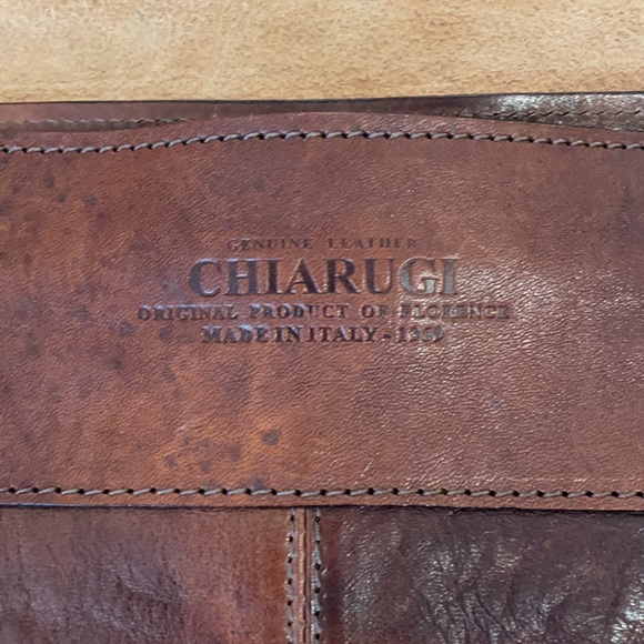 Chiarugi Old Tuscany Leather Messenger Bag WT - Picture 2 of 15